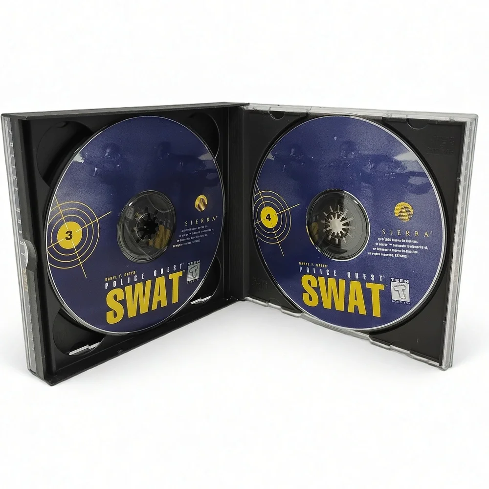 Vintage Sierra Daryl F. Gates' Police Quest: SWAT PC Game (1995) Big Box Game